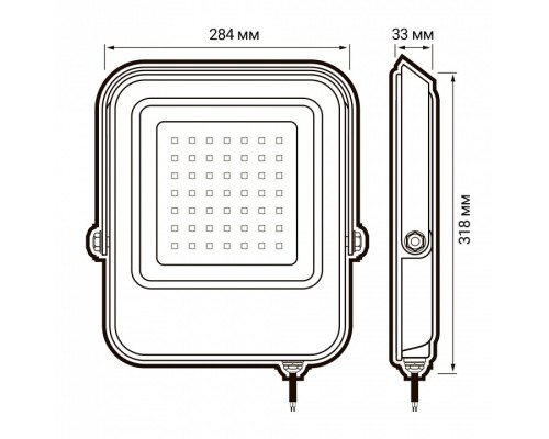 Настенно-потолочный прожектор Jazzway  PFL- V 200w  6500K IP65