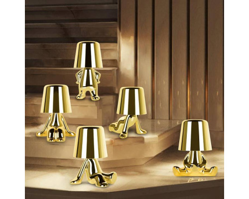 Настольная лампа декоративная Loft It Brothers золотая 10233/C Gold
