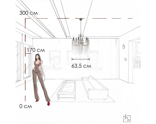 Подвесная люстра Loft it Wonderland 10405/6