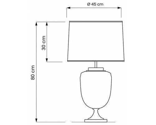 Настольная лампа Lumina Deco Olimpia LDT 304 CHR+WT