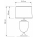Настольная лампа Lumina Deco Olimpia LDT 304 CHR+WT