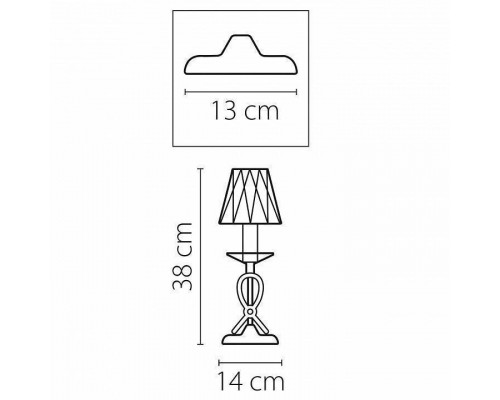 Настольная лампа декоративная Lightstar Riccio 705912