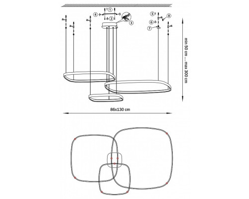 Подвесной светильник Lightstar Saturno 749223