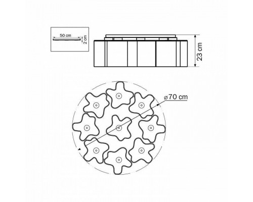 Потолочная люстра Lightstar Nubi 802090