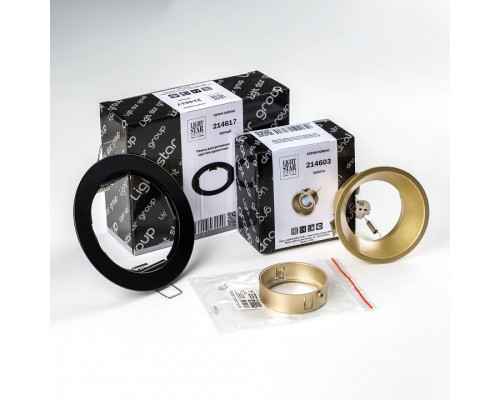 Встраиваемый светильник Lightstar Domino D61703GMOD