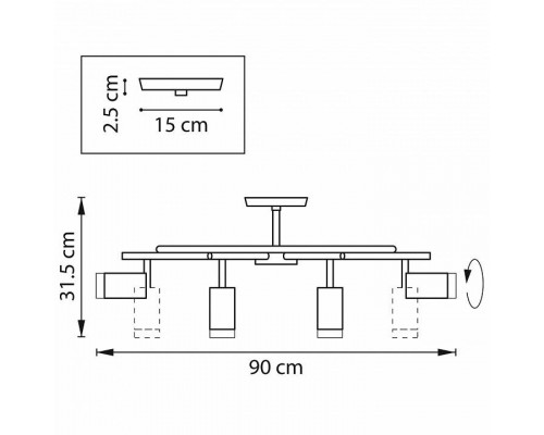 Люстра на штанге Lightstar Rullo LR7183080