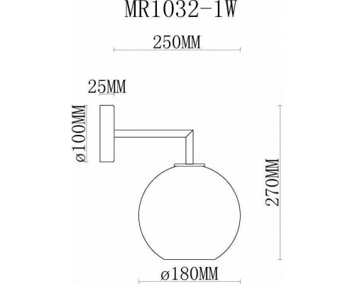 Бра MyFar Stiven MR1032-1W