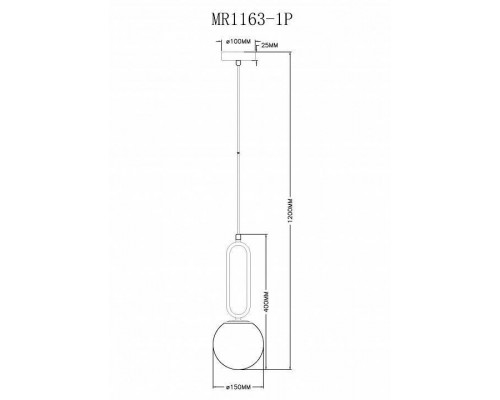 Подвесной светильник MyFar Pierre MR1163-1P