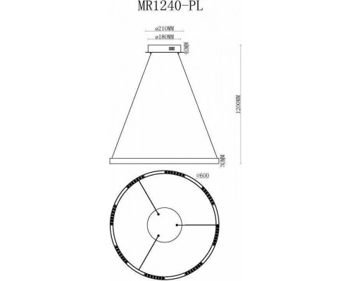 Подвесной светильник MyFar Lucas MR1240-PL