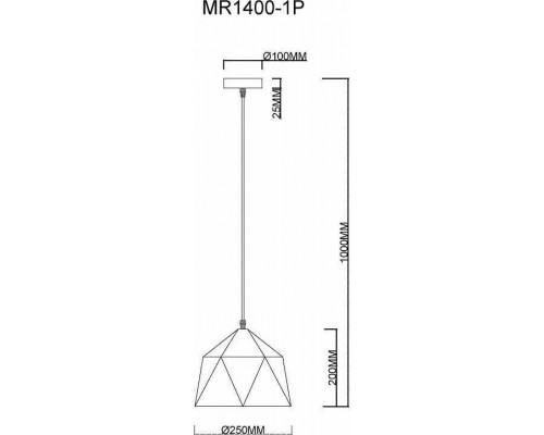 Подвесной светильник MyFar Brigitte MR1400-1P