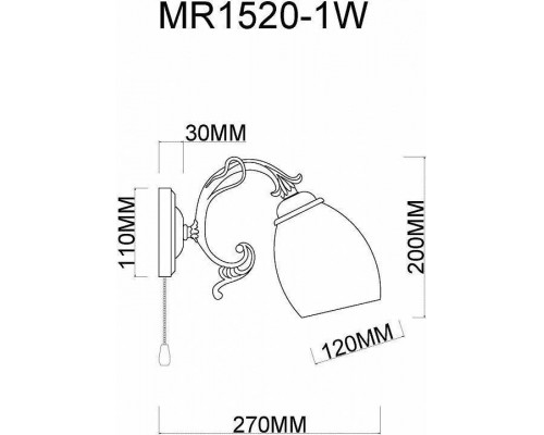 Бра MyFar Biene MR1520-1W