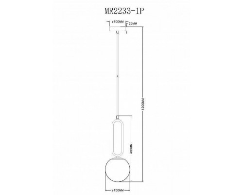 Подвесной светильник MyFar Pierre MR2233-1P