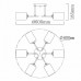 Потолочная люстра De City Олимпия 59 106010506