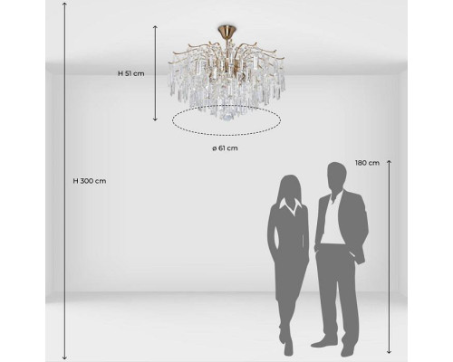 Люстра на штанге MW-Light Бриз 51 8 ламп 111019608