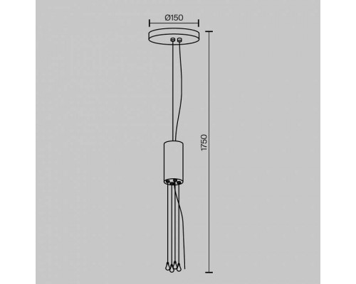 Подвес Maytoni Zon C032C-04-B-1