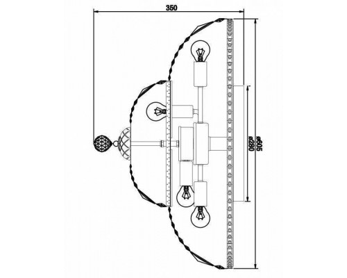 Потолочная люстра Maytoni Basfor DIA100-CL-16-G