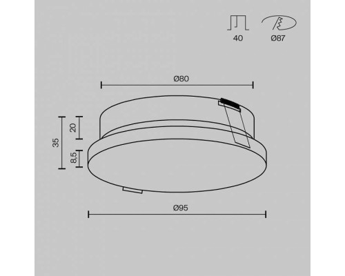 Встраиваемый светильник Maytoni Pauline DL067-GX53-W