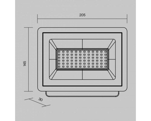 Настенно-потолочный прожектор Maytoni Flood FL001-L50B4K