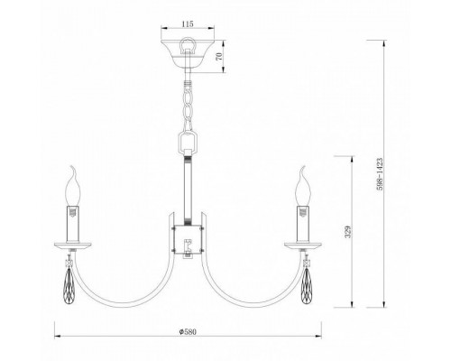 Подвесная люстра Freya Forte FR1006PL-06N