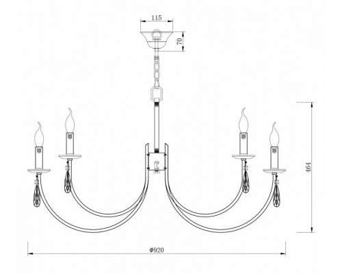 Подвесная люстра Freya Forte FR1006PL-12N