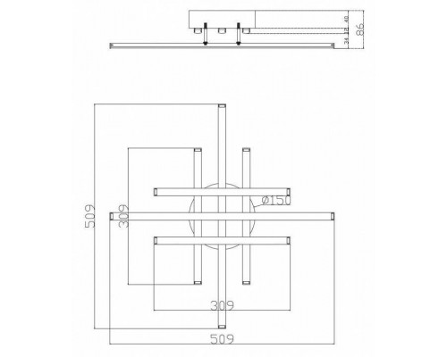 Потолочная люстра Freya Mandy FR6024CL-L42B