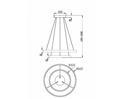 Подвесной светильник Maytoni Rim MOD058PL-L55BSK