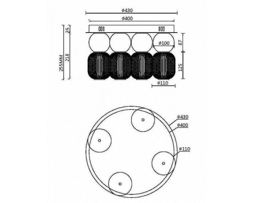 Подвесная люстра Maytoni Drop MOD273CL-L60CH3K