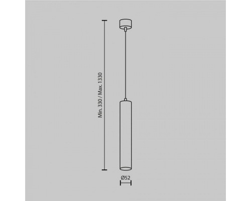 Подвесной светильник Maytoni Focus LED P072PL-L12B3K-1