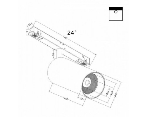 Светильник на штанге Maytoni Focus LED TR032-2-20W4K-S-B