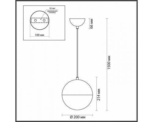 Подвесной светильник Odeon Light Pinga 4960/1A