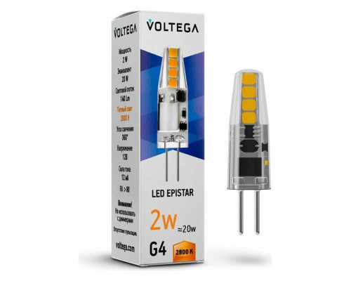 Лампа светодиодная Voltega Capsule G4 7142