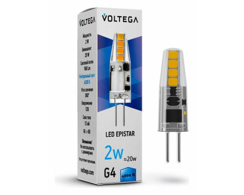 Лампа светодиодная Voltega Capsule G4 7143