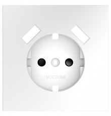 Накладка для розетки с заземлением и со шторками и 2хUSB type A Voltum S70 VLS000902