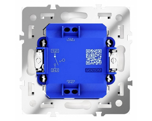 Выключатель одноклавишный без рамки Voltum S70 VLS010101