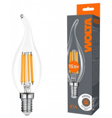 Лампа светодиодная Wolta  E14 15Вт 4000K WF-CT35-15W4KE14