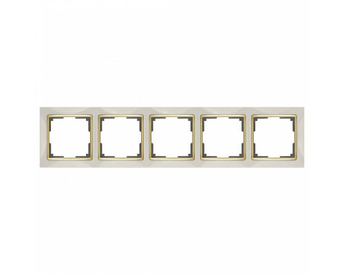 Рамка на 5 постов Werkel Snabb WL03-Frame-05-ivory-GD