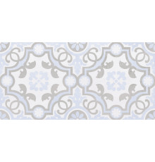 Depo Плитка настенная узор голубой 34017 25х50