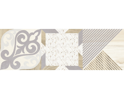 Woody Плитка настенная бежевый узор 25х75