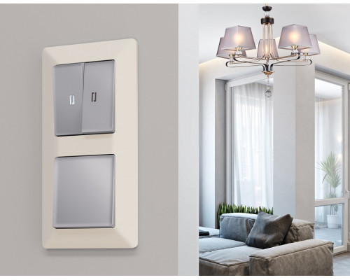 Рамка на 1 пост Ambrella Volt Line AF110331