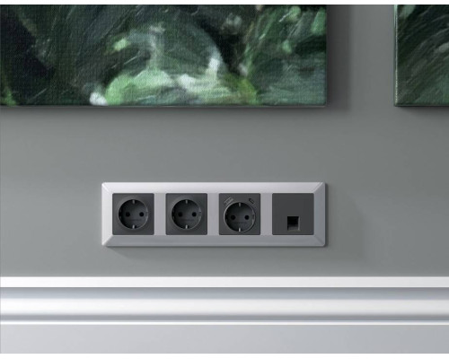 Рамка на 2 поста Ambrella Volt Line AF110402