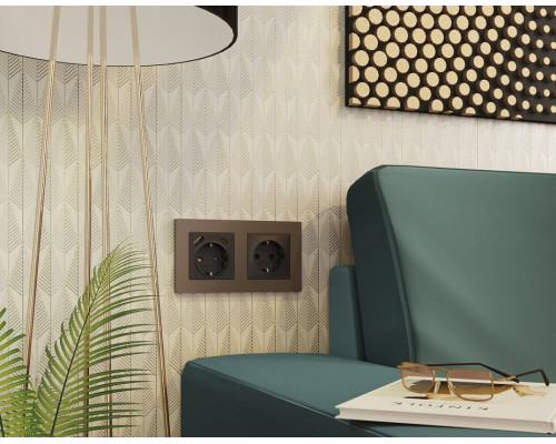 Рамка на 1 пост Ambrella Volt Techno AF220631