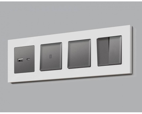 Клавиша для выключателя одноклавишного c подсветкой Ambrella Volt Quant AP6520