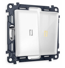 Выключатель двухклавишный с подсветкой без рамки Ambrella Volt Quant MA104010