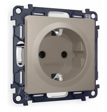 Розетка с заземлением, без рамки Ambrella Volt Quant MA366010