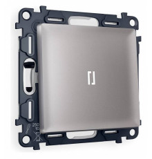 Выключатель одноклавишный с подсветкой без рамки Ambrella Volt Quant MA502015