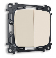 Выключатель проходной двухклавишный без рамки Ambrella Volt Quant MO323020