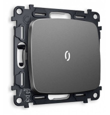 Выключатель проходной одноклавишный с подсветкой без рамки Ambrella Volt Quant MO652035