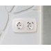 Накладка для розетки с заземлением и со шторками и 2хUSB type A Ambrella Volt Quant OP2090
