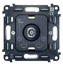 Механизм ТВ-розетки проходной Ambrella Volt Quant VM211