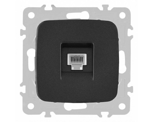 Розетка телефонная RJ-11 без рамки Arte Milano am-205 205.51-1.black